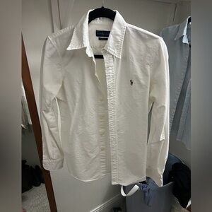 Ralph Lauren Women’s Classic White Button Down Shirt